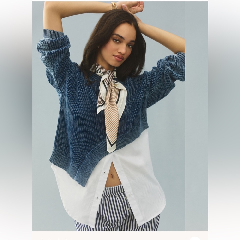 ANTHROPOLOGIE PILCRO TWOFER SWEATER SMALL